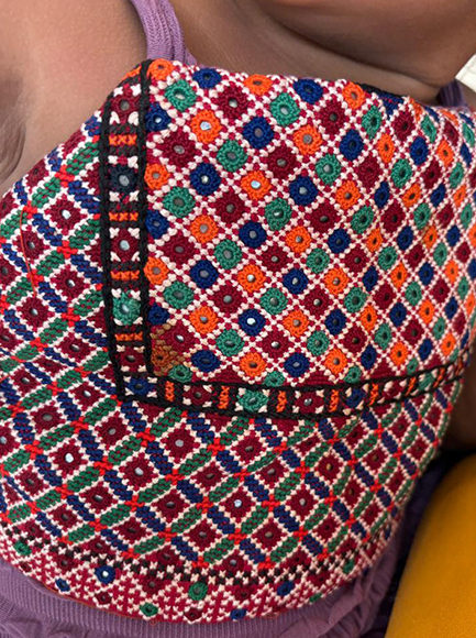 Gorgeous Grasia Jath embroidery adds a hint of a glamour to the sundress